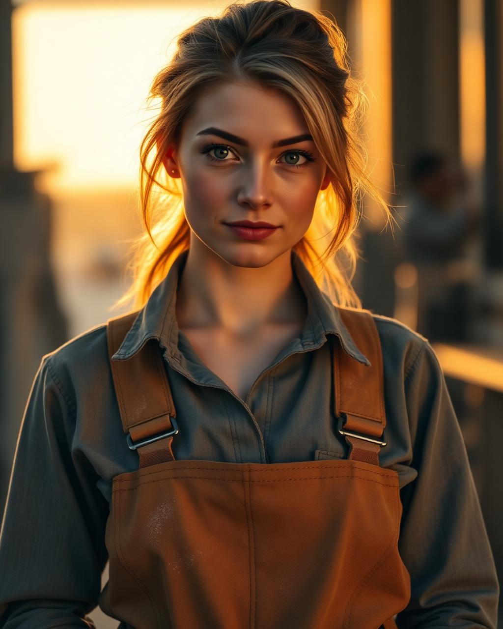 Young skilled trades worker standing tall on the jobsite